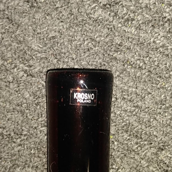 Blown glass vase  made in Poland. - Picture 3 of 5